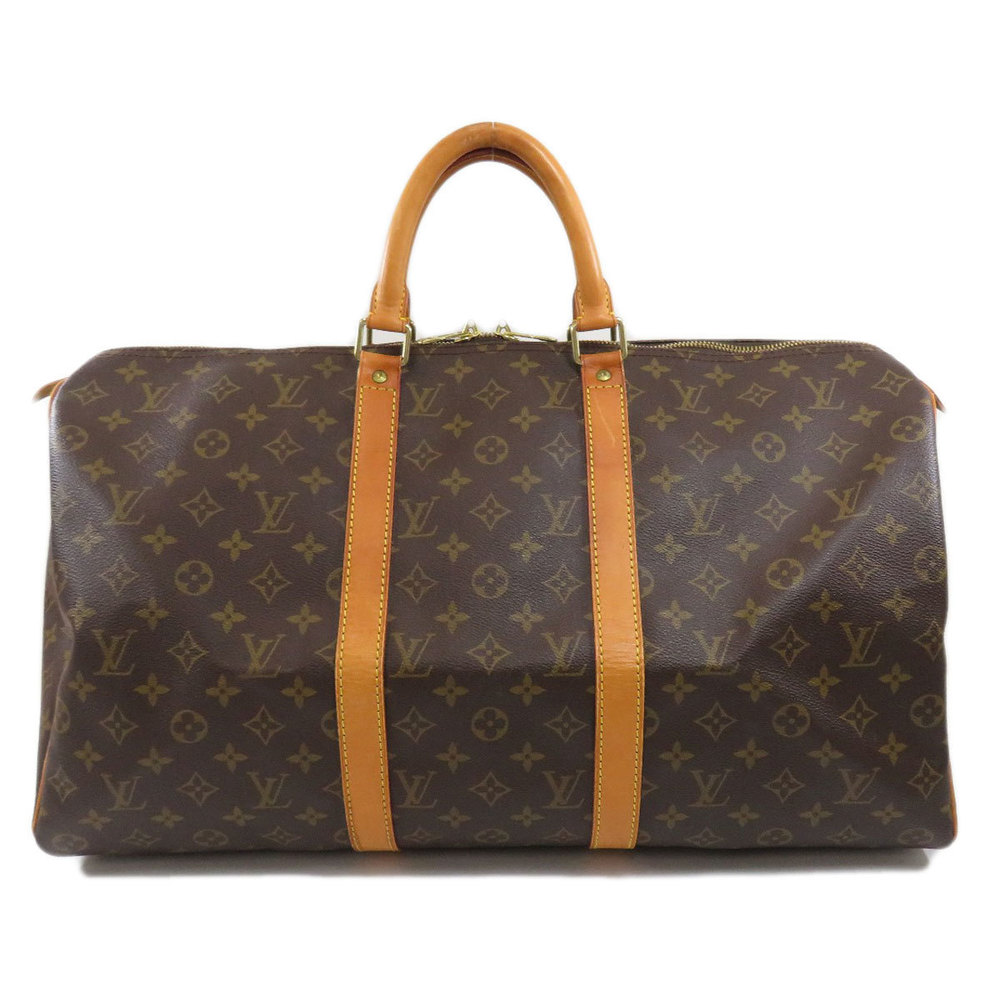 Louis Vuitton Keepall 50 Monogram Boston Bag Monogram Canvas